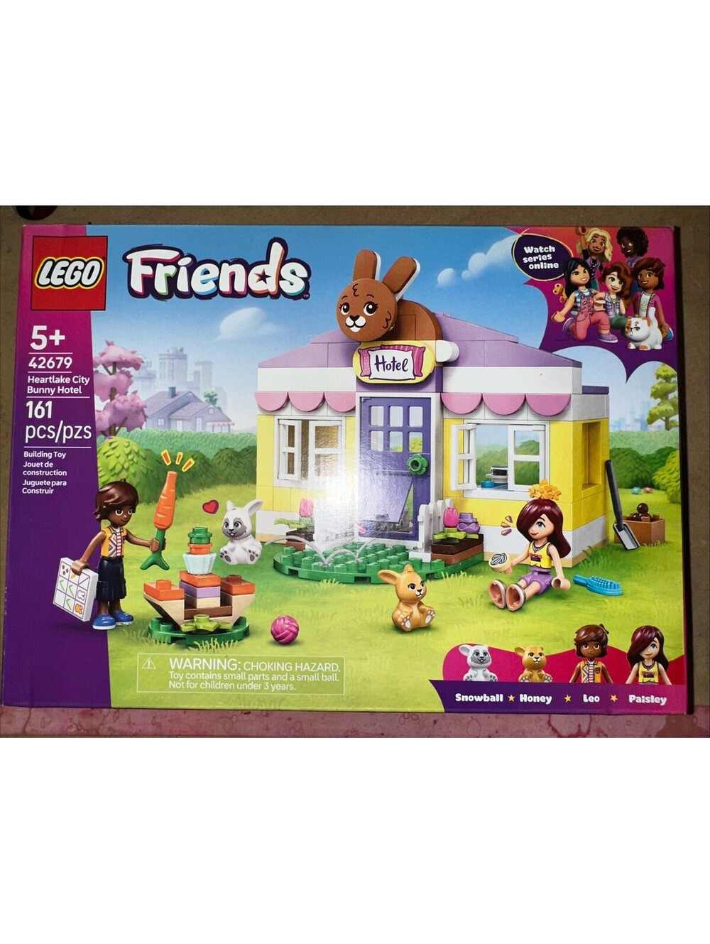 LEGO Friends Heartlake City Bunny Hotel 42679 New Sealed 161 Pieces Free Ship